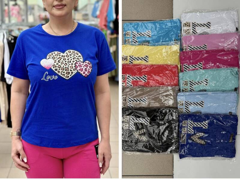 Bluzka damska ( Turecki produkt) Roz Standard , Mix Kolor .Paczka 12 szt